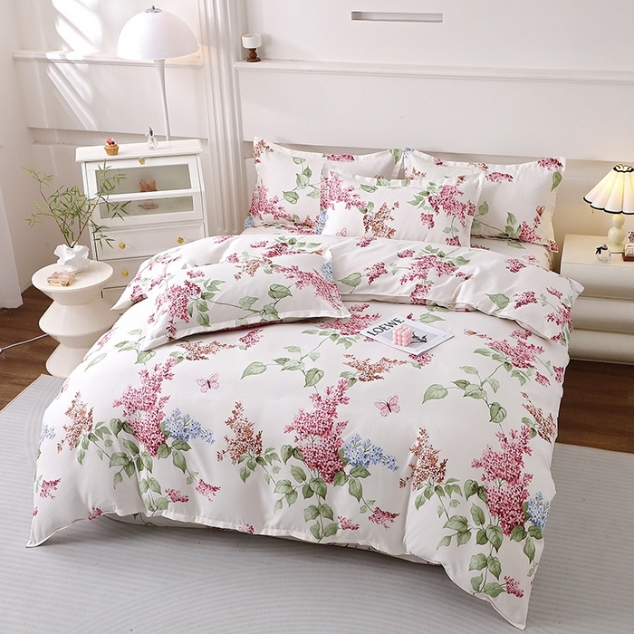 91家纺网 家纺一手货源 找家纺 北部居 2025新款加厚化纤四件套