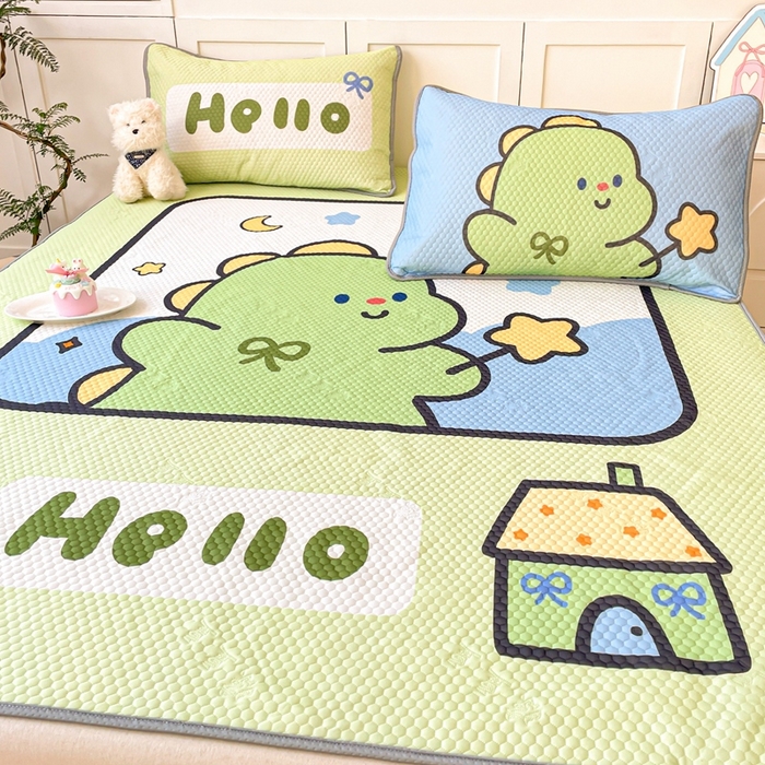 91家纺网 家纺一手货源 找家纺 川悦生活 2025新款大版冰豆豆凉豆豆凉席 啵啵星