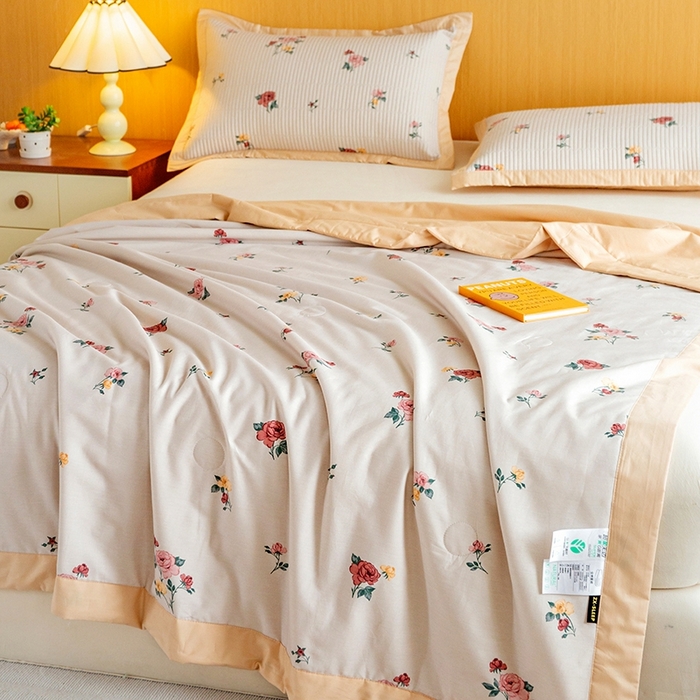 91家纺网 家纺一手货源 找家纺 （总）晨晨家纺2025新款双面全棉夏被四件套