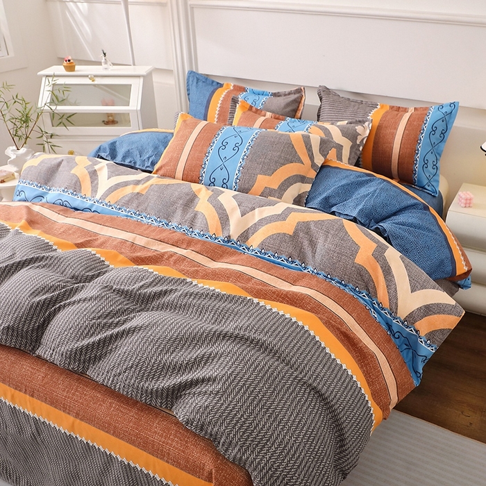 91家纺网 家纺一手货源 找家纺 北部居 2025新款加厚化纤四件套