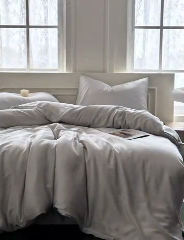 91家纺网 家纺一手货源 找家纺 （总）琪格格纺织 2025春夏新款纯色莱赛尔天丝四件套