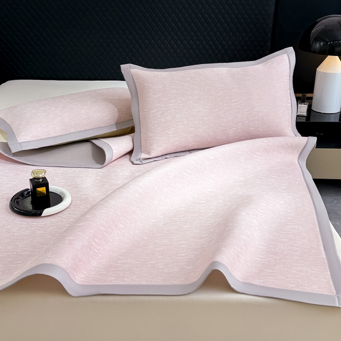 91家纺网 家纺一手货源 找家纺 （总）小萌虎 2025新款PE高分子凉感大提花凉席席子