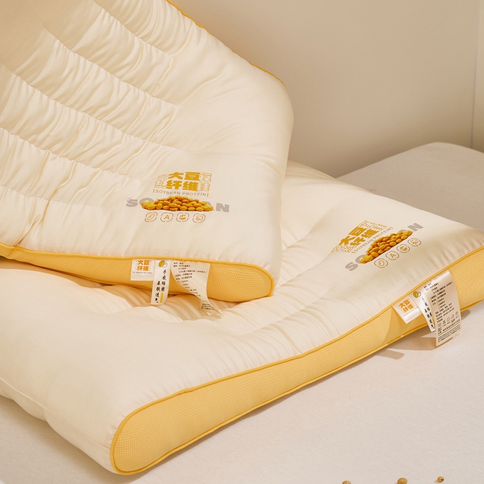 91家纺网 家纺一手货源 找家纺 （总）昕科 2025新款A类大豆纤维双拼亲子枕-大豆纤维儿童枕头宿舍学生枕芯立体大豆儿童枕