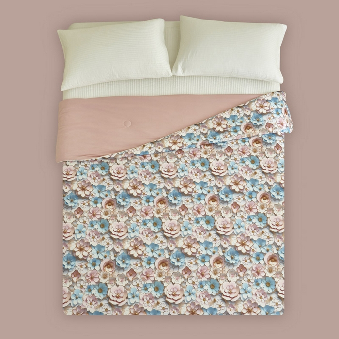 91家纺网 家纺一手货源 找家纺 子由家居 2025新款5D凉感大豆夏被 5D-石榴花