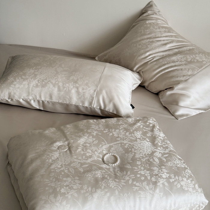 91家纺网 家纺一手货源 找家纺 鹿班家居 2025年夏季60S莱赛尔提花夏被系列-原野【标准会员-20元】 原野-香槟