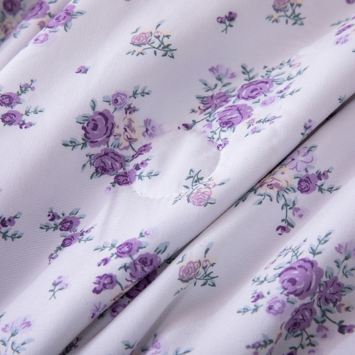 91家纺网 家纺一手货源 找家纺 南北家居 2025新款针织棉双层纱夏被四件套 芬芳物语