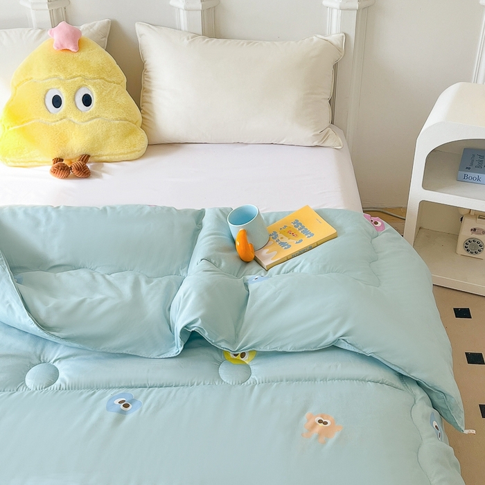 91家纺网 家纺一手货源 找家纺 百花王2025新款原棉大豆被被子被芯 小怪兽