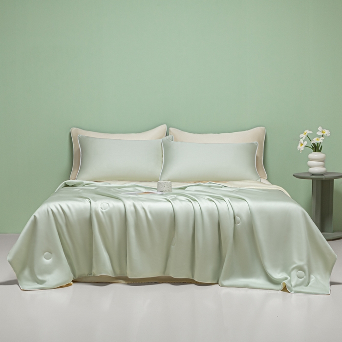 91家纺网 家纺一手货源 找家纺 （总）爱彼家纺 2025夏季新款麻绳款冰丝夏被夏凉被空调被四件套-风格二