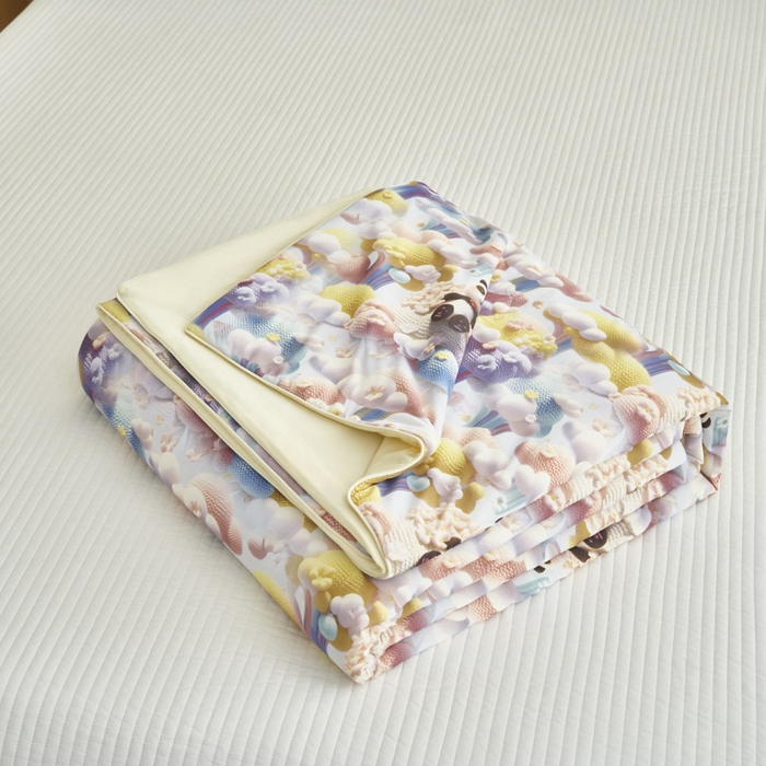 91家纺网 家纺一手货源 找家纺 子由家居 2025新款5D凉感大豆夏被 5D-彩虹熊猫