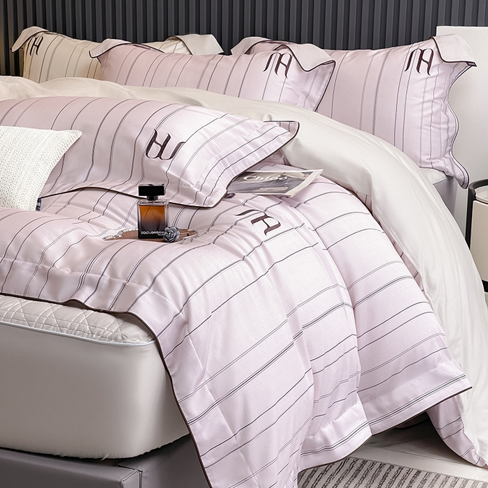 91家纺网 家纺一手货源 找家纺 （总） 2025夏季轻奢数码印花A类母婴级天丝棉印花四件套纯棉全棉高端夏季丝滑裸睡长绒棉被套真丝床上用品