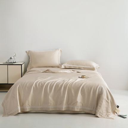 桂雅居2025新款80支进口莱赛尔双丝夏被-达芙妮 云雾金