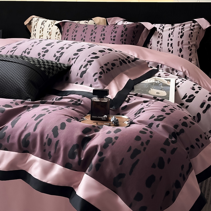 91家纺网 家纺一手货源 找家纺 爱妮菲2025新款高端轻奢A类母婴级天丝棉印花四件套纯棉全棉高端夏季丝滑裸睡长绒棉被套真丝床上用品   雨棠