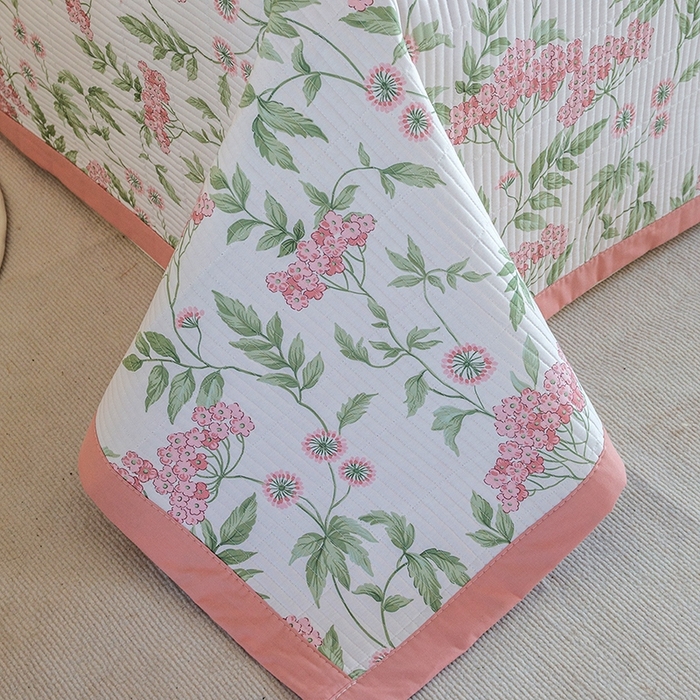 91家纺网 家纺一手货源 找家纺 晨晨家纺2025新款双面全棉床盖款三件套 萱梦