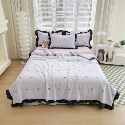 91家纺网 家纺一手货源 找家纺 （总）绣女坊  2025新款水洗天丝夏被四件套