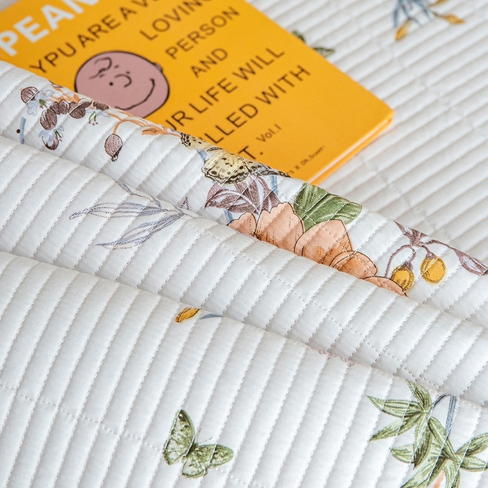 91家纺网 家纺一手货源 找家纺 晨晨家纺2025新款双面全棉床盖款三件套 兰芷