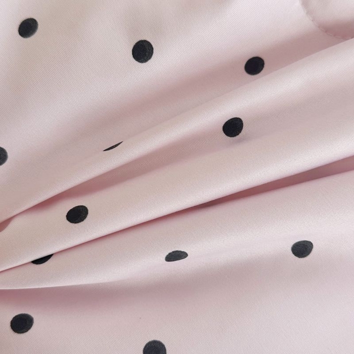 91家纺网 家纺一手货源 找家纺 绣女坊  2025新款水洗天丝夏被四件套 粉色圆点