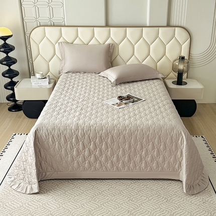 91家纺网 家纺一手货源 找家纺 （总）好阁家纺 2025新款100支全棉蚕丝豆邦纤维床盖