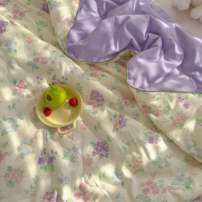 91家纺网 家纺一手货源 找家纺 美派工厂店2025新款水洗邹邹纱夏被 流心奶糕