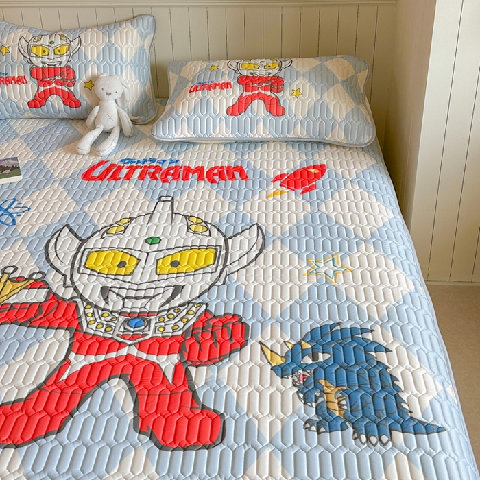 91家纺网 家纺一手货源 找家纺 （总）金爱家 2025新款奥特曼乳胶凉席席子