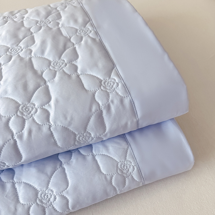 91家纺网 家纺一手货源 找家纺 （总）金喜 2025新款高端100支全棉蚕丝床盖豆邦纤维蚕丝床盖三件套-蝶恋花系列