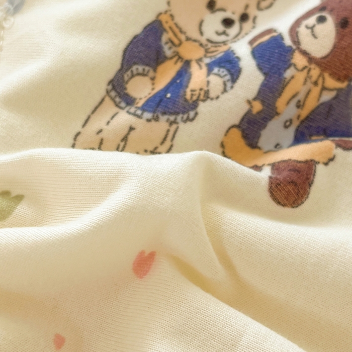 91家纺网 家纺一手货源 找家纺 葡萄家 2025新款A类母婴级大豆纤维牛奶丝针织棉夏凉被空调被-系列二 晚安熊