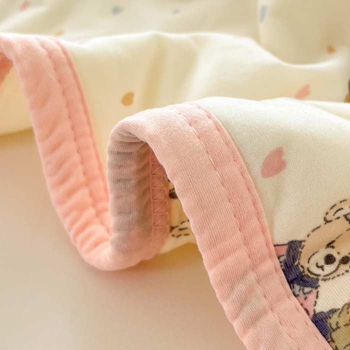 91家纺网 家纺一手货源 找家纺 葡萄家 2025新款A类母婴级大豆纤维牛奶丝针织棉夏凉被空调被-系列二 晚安熊