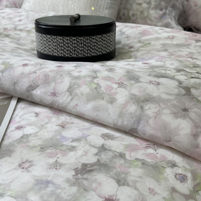 91家纺网 家纺一手货源 找家纺 莱豫2025新款50支莱赛尔天丝四件套 茉雅紫