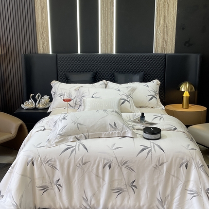 莱豫2025新款50支莱赛尔天丝四件套 墨竹