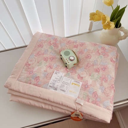 91家纺网 家纺一手货源 找家纺 （总）于果 2025新款全棉双层纱夏被四件套