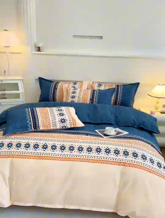 91家纺网 家纺一手货源 找家纺 北部居 2025新款加厚化纤单被套