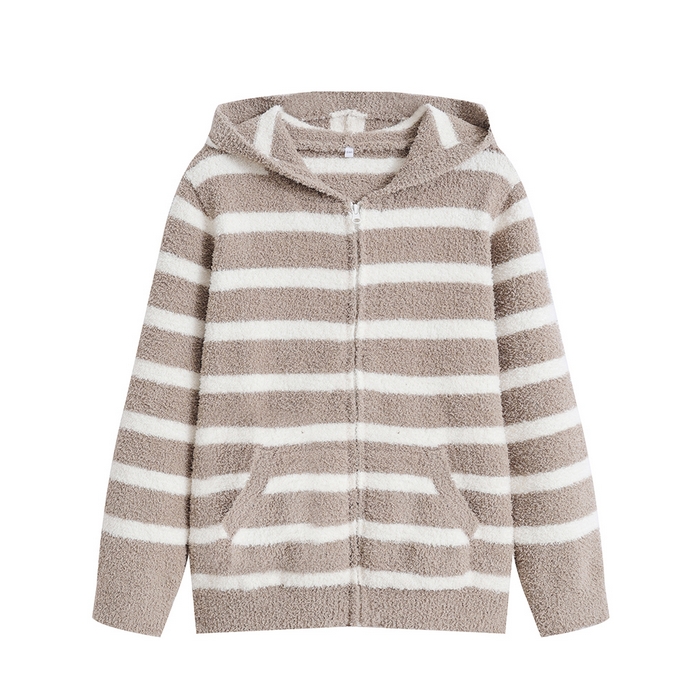 91家纺网 家纺一手货源 找家纺 （总）伊嫚家居 女款无印毛毛纱半边绒保暖家居服