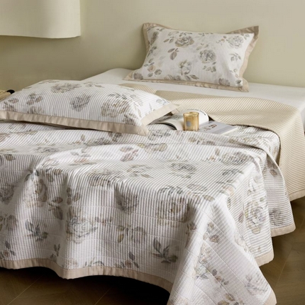 91家纺网 家纺一手货源 找家纺 （总）黛舒家居2025新款天丝水洗印花夏被床盖三件套