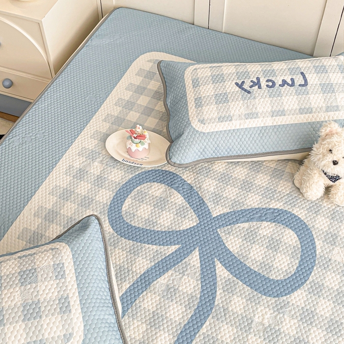 91家纺网 家纺一手货源 找家纺 川悦生活 2025新款大版冰豆豆凉豆豆凉席 达妮夏日