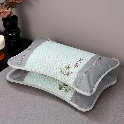 91家纺网 家纺一手货源 找家纺 （总）纽乐家纺 2025新款夏凉凉感艾草花茶香冰藤枕芯茉莉花助睡眠枕头枕芯