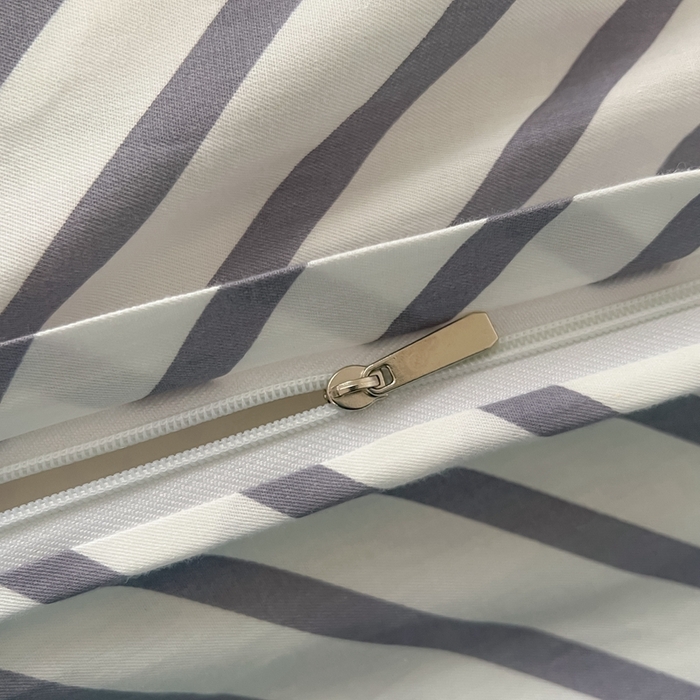 91家纺网 家纺一手货源 找家纺 吉象2025新款全棉印花北欧极简四件套系列 语初灰