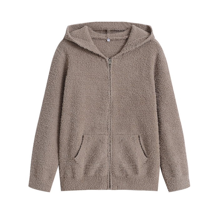 91家纺网 家纺一手货源 找家纺 （总）伊嫚家居 女款无印毛毛纱半边绒保暖家居服