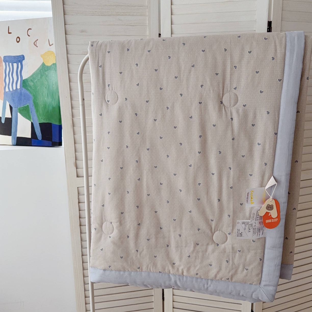 91家纺网 家纺一手货源 找家纺 于果 2025新款全棉双层纱夏被四件套 简单爱