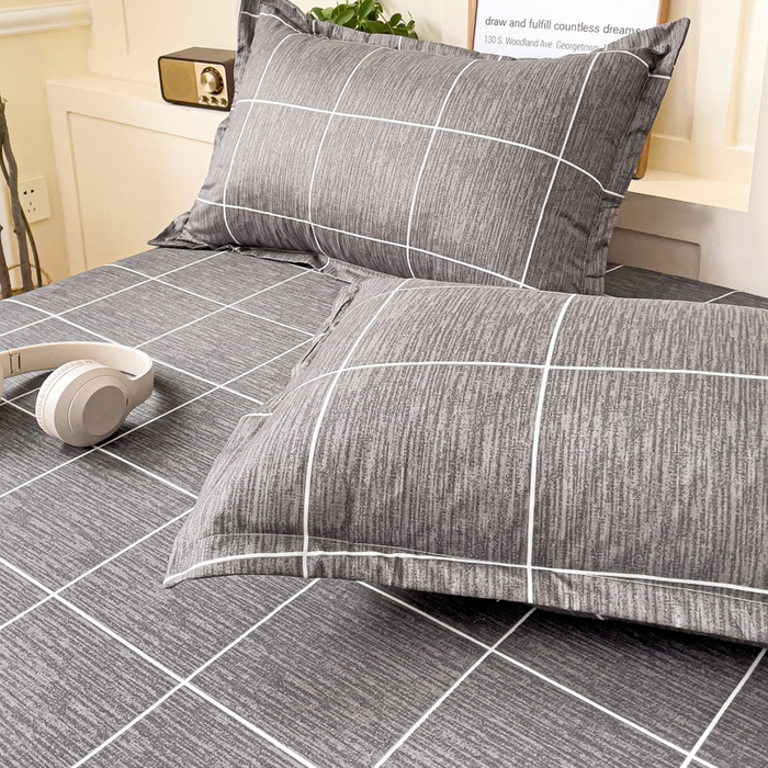 91家纺网 家纺一手货源 找家纺 朵朵家纺 2025新款亲肤棉芦荟棉床笠单床笠，磨毛床笠，印花床笠（可定制尺寸 ） 北欧风情