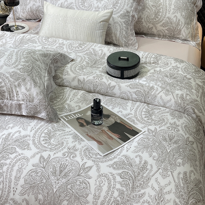 91家纺网 家纺一手货源 找家纺 莱豫2025新款50支莱赛尔天丝四件套 微梦