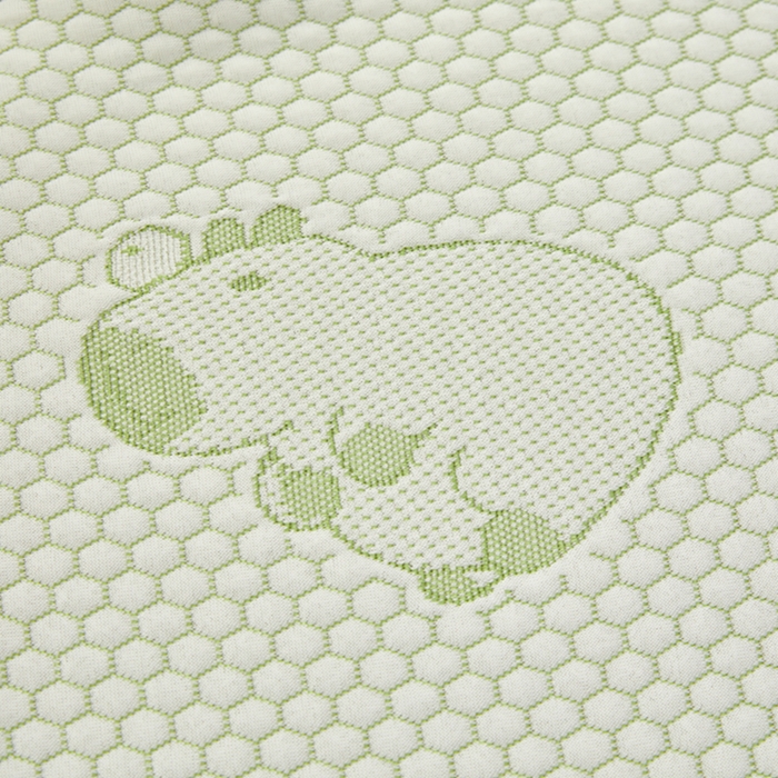 91家纺网 家纺一手货源 找家纺 翎盈家纺 2025新款夏季卡通凉感冰豆豆枕巾可水洗枕头巾单枕巾 卡皮巴拉绿52x76cm/只