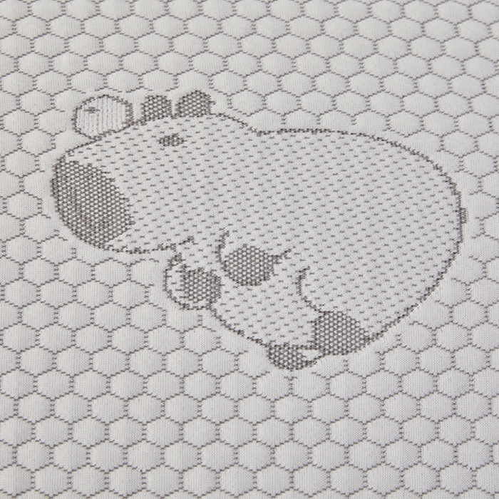 91家纺网 家纺一手货源 找家纺 翎盈家纺 2025新款夏季卡通凉感冰豆豆枕巾可水洗枕头巾单枕巾 卡皮巴拉灰52x76cm/只