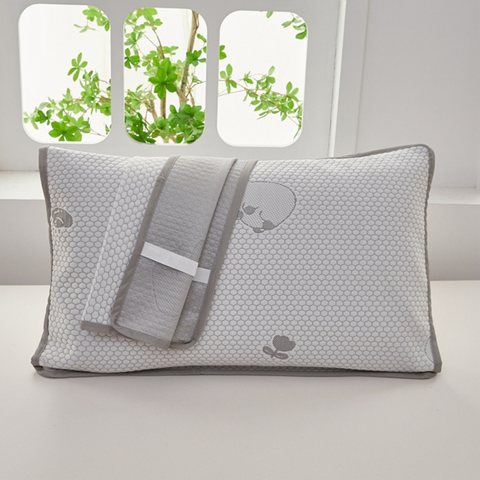 91家纺网 家纺一手货源 找家纺 翎盈家纺 2025新款夏季卡通凉感冰豆豆枕巾可水洗枕头巾单枕巾 卡皮巴拉灰52x76cm/只