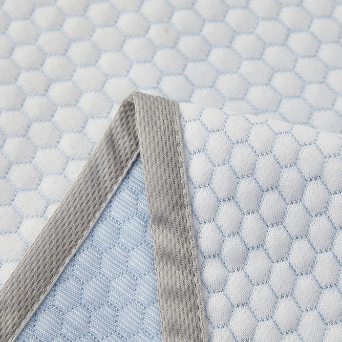 91家纺网 家纺一手货源 找家纺 翎盈家纺 2025新款夏季卡通凉感冰豆豆枕巾可水洗枕头巾单枕巾 小熊蓝52x76cm/只