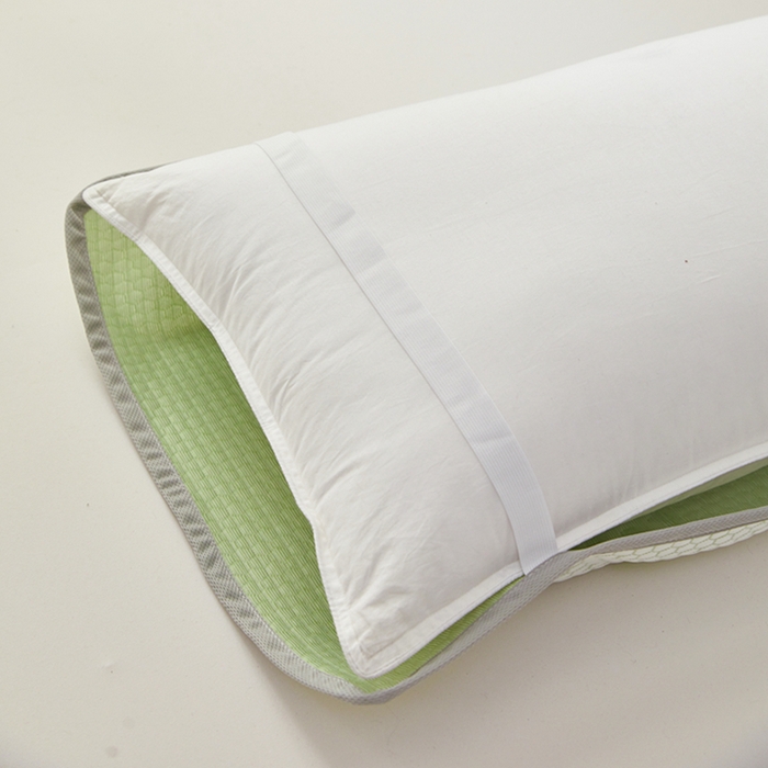 91家纺网 家纺一手货源 找家纺 翎盈家纺 2025新款夏季卡通凉感冰豆豆枕巾可水洗枕头巾单枕巾 小熊绿52x76cm/只