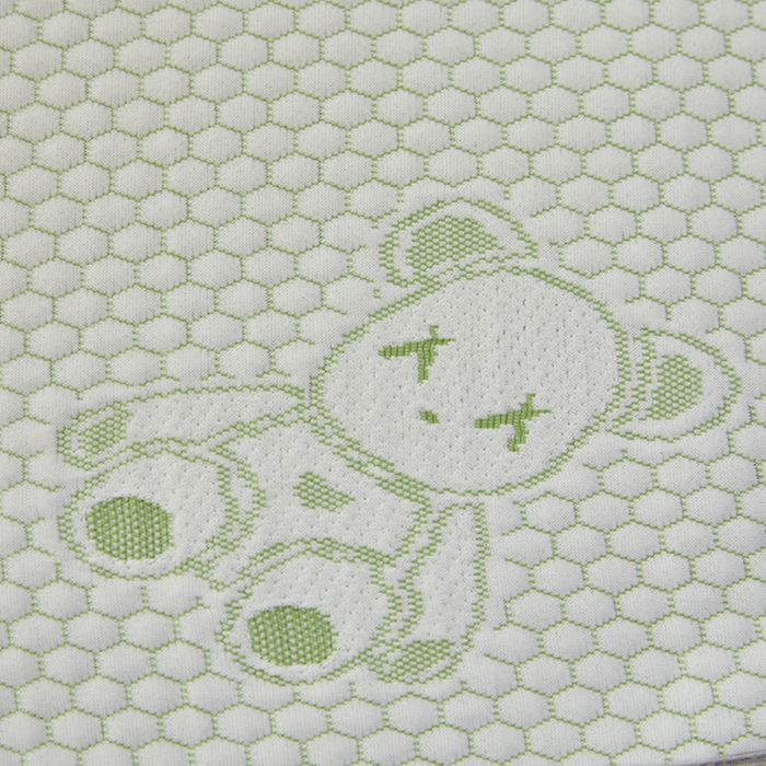 91家纺网 家纺一手货源 找家纺 翎盈家纺 2025新款夏季卡通凉感冰豆豆枕巾可水洗枕头巾单枕巾 小熊绿52x76cm/只