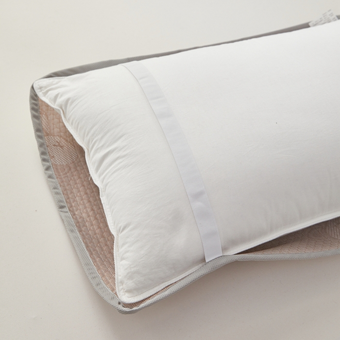 91家纺网 家纺一手货源 找家纺 翎盈家纺 2025新款夏季卡通凉感冰豆豆枕巾可水洗枕头巾单枕巾 小熊咖52x76cm/对