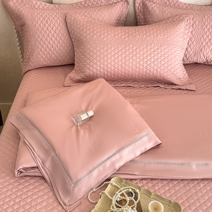 91家纺网 家纺一手货源 找家纺 （总）若未家居 LOVEWE HOUSE 2025新款莫代尔竹节床盖夏被四件套