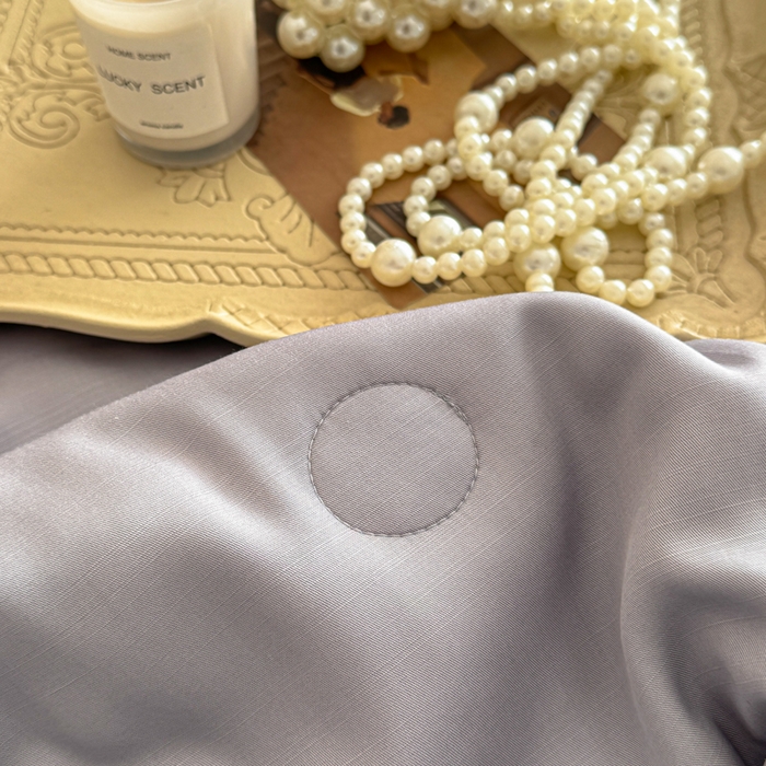 91家纺网 家纺一手货源 找家纺 若未家居 LOVEWE HOUSE 2025新款莫代尔竹节床盖夏被四件套 灰色