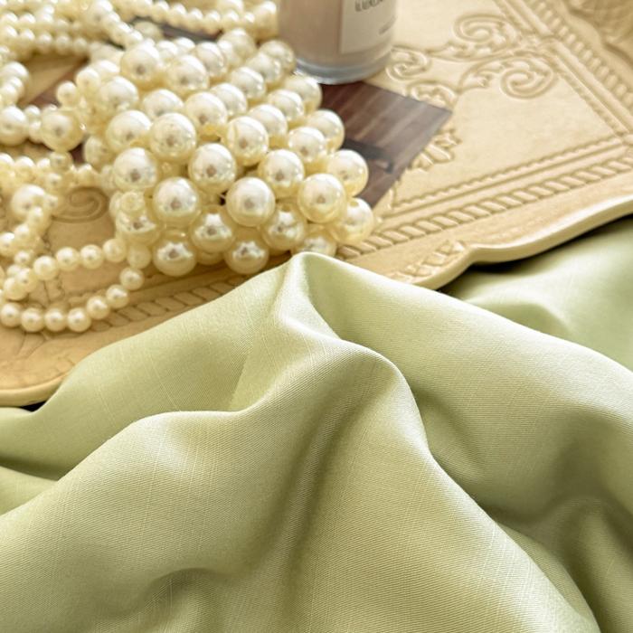 91家纺网 家纺一手货源 找家纺 若未家居 LOVEWE HOUSE 2025新款莫代尔竹节床盖夏被四件套 绿色