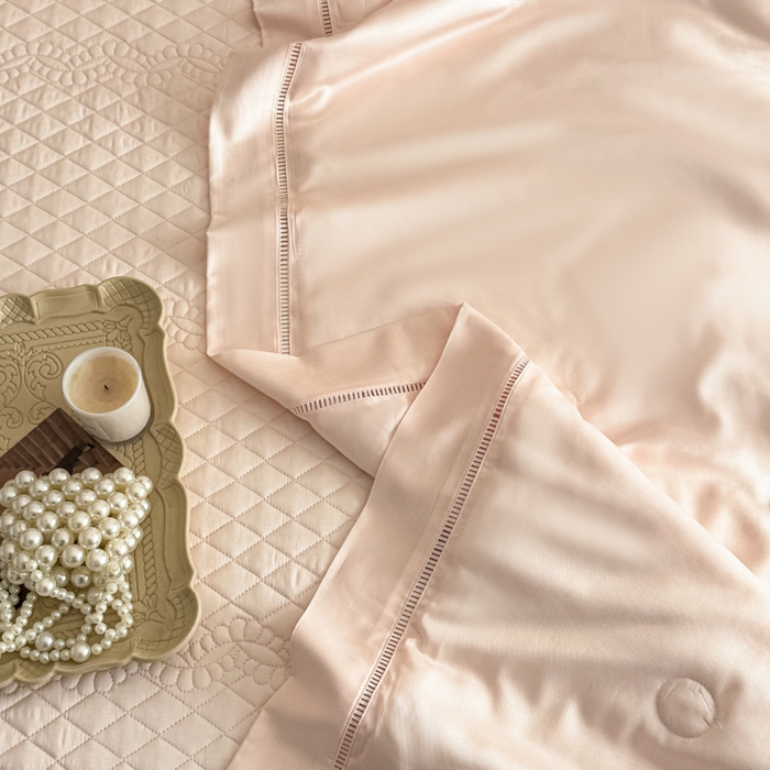 91家纺网 家纺一手货源 找家纺 若未家居 LOVEWE HOUSE 2025新款莫代尔竹节床盖夏被四件套 玉色